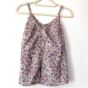 ☕️Free people floral tank top